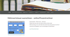 Desktop Screenshot of mehrwertsteuerrechner.de