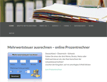 Tablet Screenshot of mehrwertsteuerrechner.de